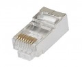 Triplett CAT6-HSPS-FP CAT6 RJ45 Shielded Pass-Thru Modular Connector, 50-pack-