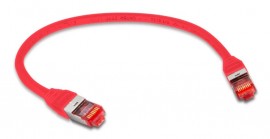 Triplett CAT6A-1RD CAT6A 10GBPS Professional Grade Patch Cable, SSTP, 26 AWG, 1', red-