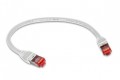 Triplett CAT6A 10 GBPS Professional Grade Patch Cable, 1', white-