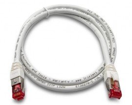 Triplett CAT6A 10 GBPS Professional Grade Patch Cable, 3', white-