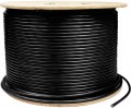 Triplett CAT6AU-1000BK CAT6A UTP Data Cable, 23 AWG, 1000', black-
