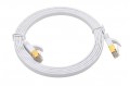Triplett CAT7-10WH CAT7 SF/FTP Shielded Patch Cable, 10', white-