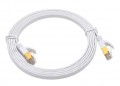 Triplett CAT7-1WH CAT7 SF/FTP Shielded Patch Cable, 1', white-
