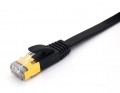 Triplett CAT7-25BK CAT7 SF/FTP Shielded Patch Cable, 25', black-