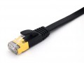 Triplett CAT7-5BK CAT7 SF/FTP Shielded Patch Cable, 5', black-