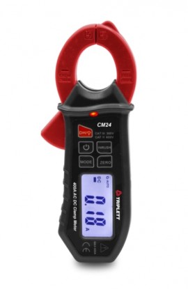 Triplett CM24-NIST TRMS AC/DC Mini Clamp Multimeter with NIST Certificate, Inrush, 400 A-