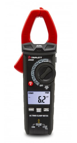 TRIPLETT CM450-NIST AC/DC True RMS Clamp Meter 400 A-