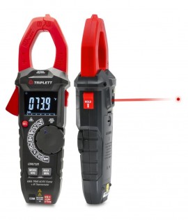 Triplett CM675IR True RMS AC/DC Clamp Meter with 4:1 IR thermometer, 600A-