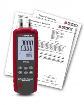 Triplett DPR302-NIST Differential Pressure Manometer, 2 psi-