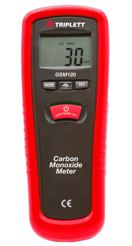 Triplett GSM120 Portable Carbon Monoxide Meter, 0 to 1000 ppm-