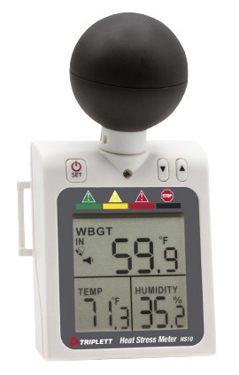 Triplett HS10 Heat Stress WBGT Meter, 32 to 158&amp;deg;F-
