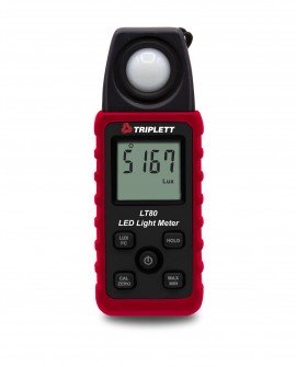 Triplett LT80 LED Light Meter, 400000 lux, 40000 fc-