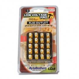 Triplett LVPRO-RJ45 ID Wall Jack IDs for RJ45, 20-pack-