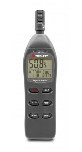 Triplett RHT32-NIST Hygro-Thermometer Psychrometer, 4 to 122&amp;deg;F, 1 to 99.9% RH-