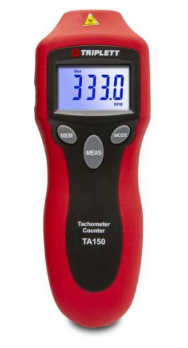 Triplett TA150-NIST Laser Photo Tachometer,-