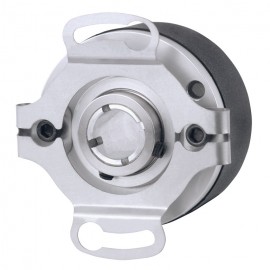 Trumeter 15 Series Thru-Bore Encoder with 10 CPR and 18&amp;quot; M12 5-pin cable, 5 to 28 V DC, push pull-