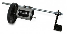 Trumeter 2401-14MYC 1-Wheel Mechanical Length Measuring Unit, Yards/Eighths, Top-Coming-