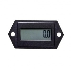 Trumeter 3410 Series Electronic LCD Hour Meter with non-reset, 1/4" spade terminal, 2-hole case-