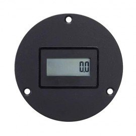 Trumeter 3410 Series Electronic LCD Hour Meter with non-reset, 1/4" spade terminal, 3-hole case-