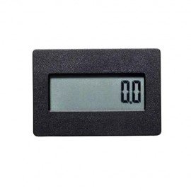 Trumeter 3410 Series Electronic LCD Hour Meter with remote-reset 1/4" spade terminal, flush rectangular case-
