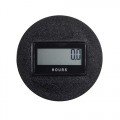 Trumeter 3410 Series Electronic LCD Hour Meter with non-reset, 1/4" spade terminal, round SAE case-