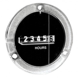 Trumeter 710-0003 Electromechanical Hour Meter with Wire Leads, 230 VAC, 60 Hz-