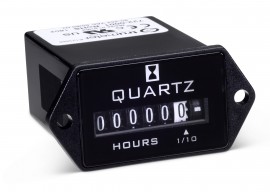 Trumeter 722-0001 Electromechanical AC Hour Meter, 2-Hole Rectangular-