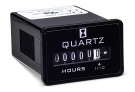 Trumeter 722-0002 Electromechanical AC Hour Meter, Flush Rectangular-