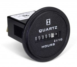 Trumeter 722-0003 Electromechanical AC Hour Meter, Flush Round-