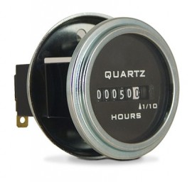 Trumeter 732-0013 Totally-Sealed DC Hour Meter, 10 to 80 VDC, Round Cup-