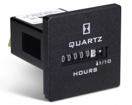 Trumeter 732-0030 Totally-Sealed DC Hour Meter, 10 to 80 VDC, Square Case-