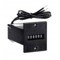 Trumeter 4916 Series 6-Digit Non-Reset Totalizing Counter, 125 V DC, 999800 set, flange mount-