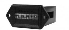 Trumeter HK Series Non-Reset Time Meter, 24 V DC, side flange-
