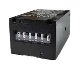 Trumeter KE 610 Series Non-Reset Totalizing Counter, 24 V AC, 10 CPS, front mount-