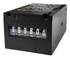 Trumeter KE 610 Series Non-Reset Totalizing Counter, 240 V AC, 10 CPS, front mount with inserts-