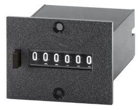 Trumeter MK Series 6-Digit Totalizing Counter, 110 V DC, 25 CPS, non-reset, screw panel mount,-