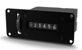 Trumeter P2-1006 10 Series Electromechanical Totalizer, 115 VAC, Panel Mount-