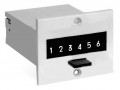 Trumeter P8-4906NR Panel Mount 6-Digit Electromechanical Counter, 24 V DC, non-reset-
