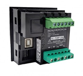 Trumeter SC-TEMP-DIN Temperature Signal Conditioner, 12 to 24 V AC/DC, DIN rail-