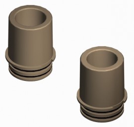 TSI/Alnor 5300-22MM Tube End Adapter for 5300 flowmeters, 0.87&amp;quot; M to  0.59&amp;quot; F, ISO-