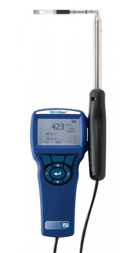 TSI/Alnor 9545-A-AC VelociCalc Air Velocity Meter with ISO 17025 accreditation, 0 to 6000 ft/min, articulated probe-