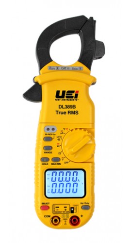 UEi DL389B Dual Display True RMS Clamp Meter with temperature-
