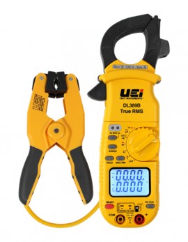 UEi DL389BCOMBO Dual Display True RMS Clamp Meter with temperature and ATTPC3-