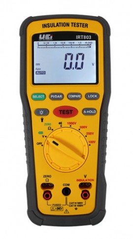 UEI IRT803 Digital Insulation Resistance Tester, 600 V AC/DC-