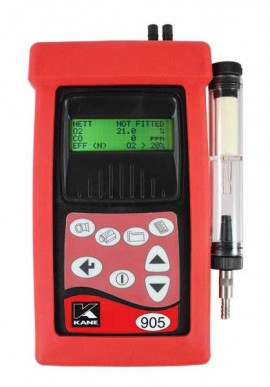 UEi K905CONS Handheld Industrial Combustion Analyzer with NO1 and SO2 Sensors, 0 to 4,000 ppm CO-