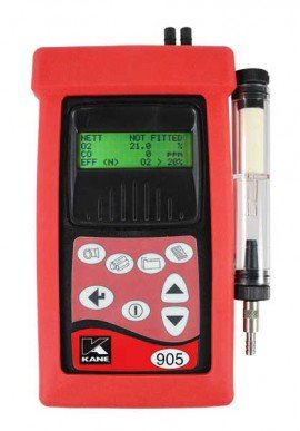 UEi K905CONS Handheld Industrial Combustion Analyzer with NO1 and SO2 Sensors, 0 to 4,000 ppm CO-