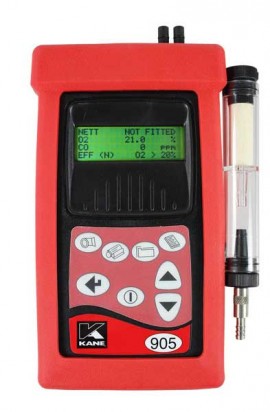 UEi K905COS Handheld Industrial Combustion Analyzer with SO2 Sensor, 0 to 4,000 ppm CO-
