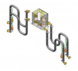 Uni-Ram PS2 Solvent Switch, P2 recycler to two gun cleaners-
