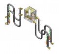 Uni-Ram PS2 Solvent Switch, P2 recycler to two gun cleaners-