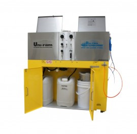 Uni-Ram UG5500W Spray Gun Washer with hose cleaning, solvent and water tanks-